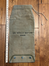 US Military WW2 Era Metallic Belt Link Catch Bag 50 Caliber Machine Gun ... - $21.28
