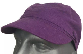 Angela William Womens Purple Linen Hat Cap - $18.00