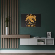 Satin Poster &quot;Five Billion Star Hotel&quot; Camping Graphic 300gsm Resin-Coat... - $22.66+