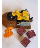 FISHER PRICE GEO TRAX BIG FALLS WRECKING BALL SET YELLOW CONSTRUCTION BOXES - $19.39 CAD