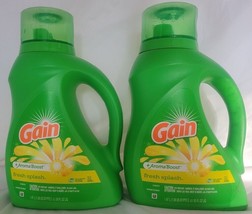 (2 Ct) Gain Aroma Boost Fresh Splash 25 Loads Liquid Laundry Detergent 50 Fl Oz - £23.76 GBP