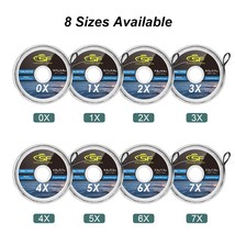 SF Tenkara Fly Fishing Tippet Line Clear Nylon Monofilament with Holder Leaders  - £37.46 GBP