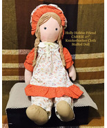 Vintage 1970s Knickerbocker 27” Holly Hobbie Friend CARRIE Cloth Rag Doll - £101.69 GBP
