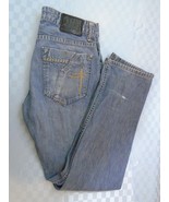 Decent Original Men&#39;s Size 32 Straight Leg Button Fly Denim Blue Jeans S... - $7.92