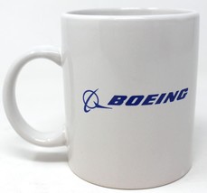 Boeing Aircraft Company Happy Holidays 2006 White &amp; Blue Coffee Mug Tea Cup Rare - £11.28 GBP