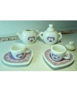 1992 Samual J. Butcher Heart shaped Tea Set incomplete 8 pieces in this ... - £11.03 GBP