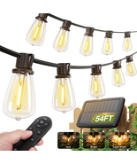 54(48+6) FT Solar String Lights Waterproof,Patio Lights Solar Powered wi... - $634.91 MXN