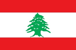 x2 12x8cm Lebanese Flag Window Stickers car Lebanon national Beirut Tripoli - £4.49 GBP