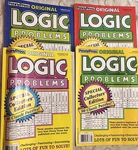 Lot of (4) Penny Press Original Logic Problems Puzzles Full Size Books 2019 2020 - $34.60