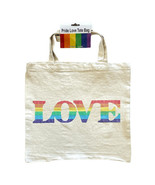 Tote Bag Canvas Love is Love LGBQT Rainbow Pride - $10.92 CAD