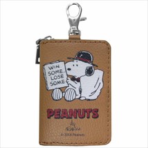 SNOOPY Car Smart Key Case Brown Gift  - $36.47