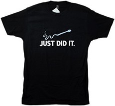 Just Did It nike spoof sperm t-shirt - $15.99