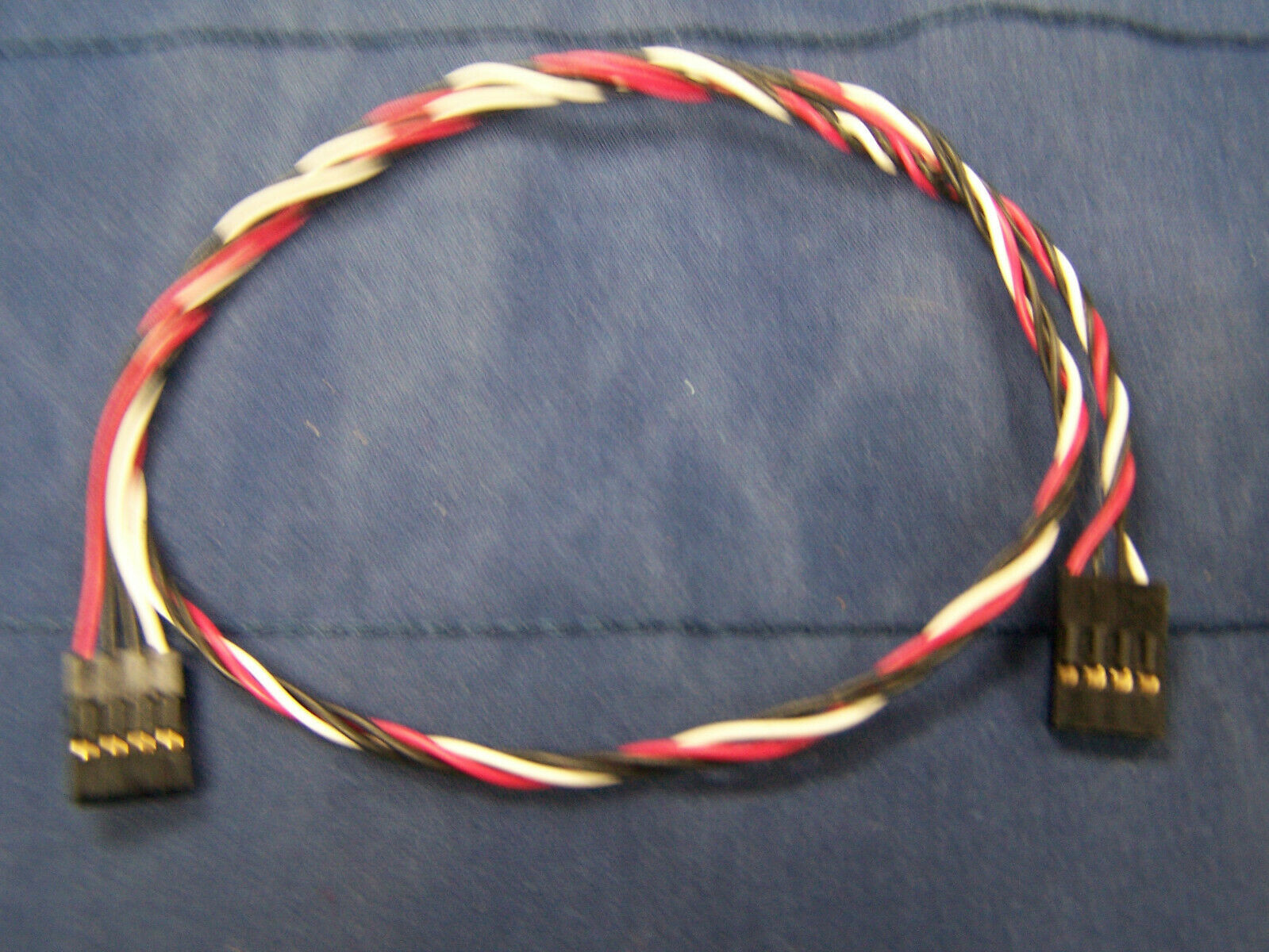 1 Female 4 pin jumper Connector 18&quot; Wire Lead for PC sw Fan Cables PWM A... - $8.90