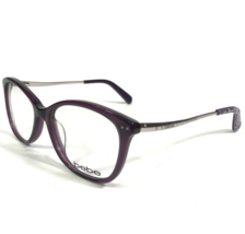 Bebe Gafas Monturas BB5102 OPEN-MINDED 526 Crystal Purple Ojo De Gato 51-15-135 - £48.28 GBP