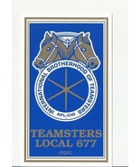 International Brotherhood TEAMSTERS AFL-CIO UNION LOCAL 677 Bumper Sticker  - $6.92 CAD