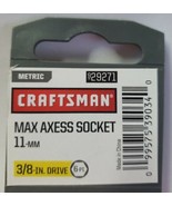 CRAFTSMAN Max Axess 3/8&quot; Drive 11mm 6 Pt Go-Thru Pass-Through Socket 292... - £12.03 GBP