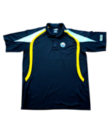 NFL Team Apparel Men&#39;s PITTSBURGH STEELERS POLO SHIRT 2XL Football Top D... - $14.80