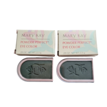 Mary Kay Powder Perfect Eye Color .09oz Misty Pine 6202 Lot of Two New with Box - £13.30 GBP