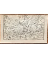 1923 Antique PENNSYLVANIA SYSTEM WESTERN SECTION Map Vintage RAILWAY Map - $13.57 CAD