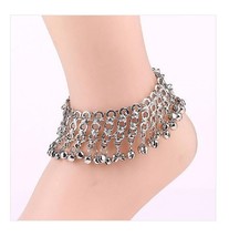 Tinkling Bell Charm Anklet Melodious White Gold Plated Alloy Bella Anklet - £17.19 GBP