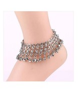 Tinkling Bell Charm Anklet Melodious White Gold Plated Alloy Bella Anklet - £17.61 GBP