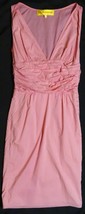 Catherine Malandrino Pale Pink Sleeveless Lined Dress Buttons Gathering 2 Xs - £4.73 GBP