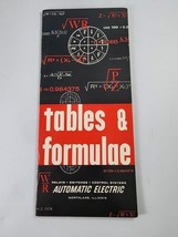 Vintage Automatic Electric Circular No. 1985 Tables Formulae 31 Pages Ci... - $7.91