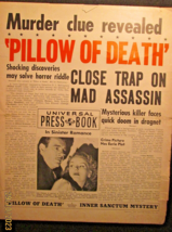 Lon Chaney Jr. (Pillow Of Death) ORIG,1945 Movie Pressbook - £155.94 GBP