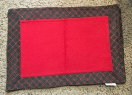 Red &amp; Green Reversible Placemats (3) - £4.70 GBP