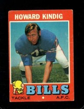 1971 Topps #33 Howard Kindig Good+ Bills *X54277 - £0.76 GBP