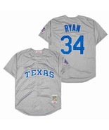 Rangers #34 Nolan Ryan Jersey Old Style Uniform Gray - €39,08 EUR