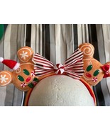 Walt Disney World Parks Gingerbread Holiday Ears Headband Adult New Chri... - £25.57 GBP