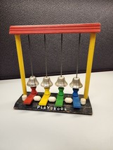 Vintage 1960&#39;s Playskool Wooden Bell Toy Piano Xylophone Musical Colorful Rare - $26.60