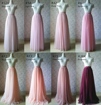 Gray Tea Length Tulle Skirt Outfit Bridesmaid Plus Size Tulle Midi Skirt image 13