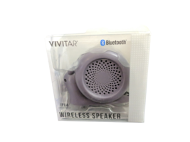 Waterproof Vivitar Wireless Speaker IPX4 Small Purple Snail Target Bullseye - $14.03