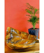 Root Wood Bowl Sheet Decoration Snack Solid Wood Dish Fruit Key - $3,234.17 MXN