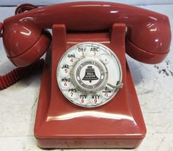 Western Electric Rose Red Thermalite Model 302 Telephone Restored  1940&#39;s - $1,480.05