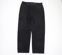 Vintage 90s Levis 550 Mens 38x32 Distressed Relaxed Fit Denim Jeans Black Cotton - £61.59 GBP