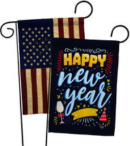 It New Year - Impressions Decorative USA Vintage Applique Garden Flags Pack GP19 - £24.69 GBP