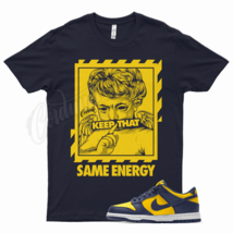 Navy ENERGY Shirt for N Dunk Low Michigan Varsity Maize Midnight Navy Yellow - £20.59 GBP+