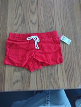 Basic Editions Girls Size Small 5/6 Kids Red Shorts - £7.88 GBP