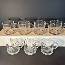 Vintage Georg Jensen Endangered Species Animals Etched Clear Espresso Mugs - $84.00
