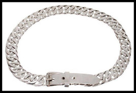 Vintage 1970s Gucci Silver Belt Flat Link Chain - $1,200.00