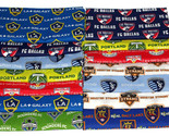 MLS Soccer Teams Quilter’s Cotton Fabric Scraps - Sold by the 3lb Bag M4... - $59.97