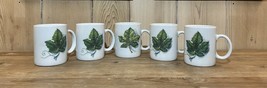 Grape Leaf Coffee Mugs Set Of 5 by Maryland China for Cracker Barrel - £29.33 GBP