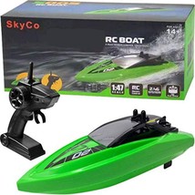 RC Boat Remote Control Green Toy Boat for Adults &amp; Kids 2.4GHz frequency NEW - £25.71 GBP