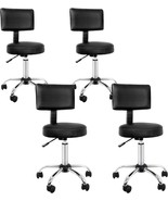 4Pcs Salon Stool Swivel Spa Chair Adjustable Hydraulic Rolling Stool Wit... - £202.87 GBP