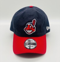 New Era 49Forty Cleveland Indians Chief Wahoo Cap Hat Fitted Red Bill Size M NEW - £63.84 GBP