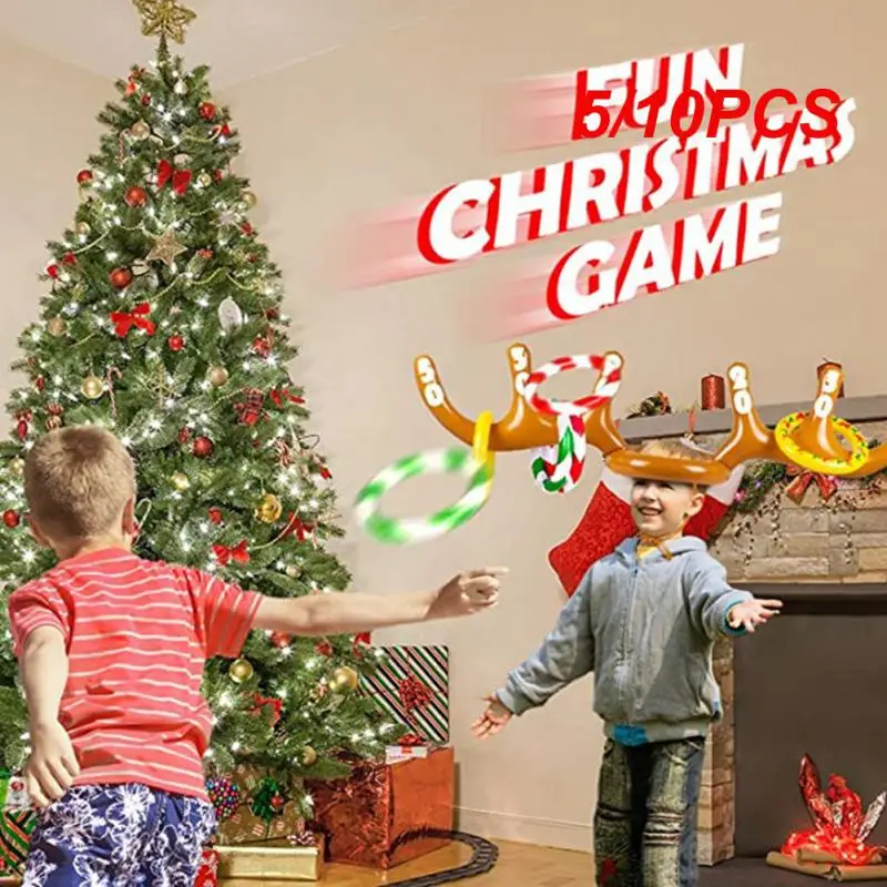 5/10PCS Christmas Game Inflatable Toy Creative 1set Inflatable Reindeer Antler - £25.41 GBP+