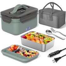 Electric Lunch Box Food Heater 100W, 4 In 1 Heating Lunch Box For Work/Car/Truck - £39.37 GBP